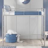 ADORN MART Metal Loft Bed (Finish Color - SILVER, DIY(Do-It-Yourself))