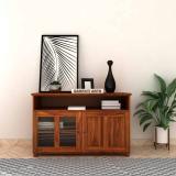 Ganpati Arts Solid Wood Free Standing Sideboard (Finish Color - Natural Finish, DIY(Do-It-Yourself))