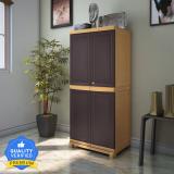 Nilkamal FB1 Plastic Free Standing Cabinet (Finish Color - Weather Brown &Biscuit, DIY(Do-It-Yourself))