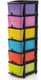 HUMBLE KART Plastic Free Standing Chest of Drawers (Finish Color - Multicolor, Door Type- Folding, DIY(Do-It-Yourself))