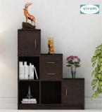 SIVOM Elegant Multipurpose Storage Unit/ Engineered Wood Free Standing Cabinet (Finish Color - Dark Wenge, Knock Down)