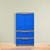 Nilkamal Nilkamal fmdr 2b Plastic Free Standing Cabinet (Finish Color - BLUE, Door Type- Hinged, DIY(Do-It-Yourself))