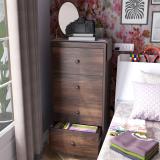 Studio Kook Avon Tallboy Engineered Wood Free Standing Chest of Drawers (Finish Color - Junglewood, Knock Down)