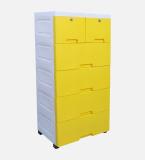 The Tickle Toe T3-CD0612SY Plastic Free Standing Chest of Drawers (Finish Color - Yellow, DIY(Do-It-Yourself))