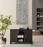 Mintwud from Pepperfry Dalian Engineered Wood Free Standing Cabinet (Finish Color - Walnut, Door Type- Hinged, Knock Down)