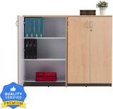 Durian Dws White Engineered Wood Free Standing Cabinet (Finish Color - Maple, Knock Down)