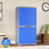 Nilkamal Nilkamal Freedom Mini Medium (FMM) Storage Cabinet|Living Room|Home and Kitchen Plastic Free Standing Cabinet (Finish Color - Blue, Knock Down)