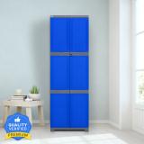 Nilkamal Freedom FML Plastic Cabinet for Multipurpose Storage Solution|Bedroom|Kids Room Plastic Free Standing Chest of Drawers (Finish Color - Deep Blue & Grey, DIY(Do-It-Yourself))