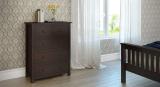 TRUE FURNITURE Rosewood (Sheesham) Solid Wood Free Standing Chest of Drawers (Finish Color - Brown, Pre-assembled)