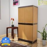 Nilkamal Freedom Mini 18 (FMSC18) Plastic Cabinet for Shoe Storage |Shoe Rack(Rust) Plastic Free Standing Cabinet (Finish Color - Brown, Door Type- Hinged, DIY(Do-It-Yourself))