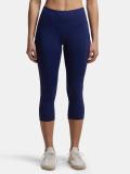 JOCKEY MW13 Tactel Microfiber Elastane Stretch Women Dark Blue Capri