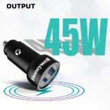 Honeywell 3 Amp Turbo Car Charger (Black)