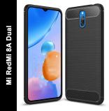 Zapcase Back Cover for Mi Redmi 8A Dual (Black, Grip Case, Silicon, Pack of: 1)