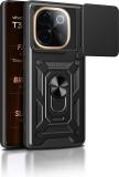 GLOBAL NOMAD Back Cover for vivo T3 Pro 5G (Black, Rugged Armor, Pack of: 1)