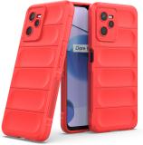 GLOBAL NOMAD Back Cover for Realme C35, Realme Narzo 50A Prime (Red, Grip Case, Silicon, Pack of: 1)