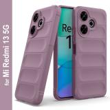 Zapcase Back Cover for Mi Redmi 13 5G (Purple, 3D Case, Silicon, Pack of: 1)