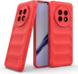 GLOBAL NOMAD Back Cover for Realme 13 Pro 5G (Red, 3D Case, Silicon, Pack of: 1)