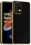 Micvir Back Cover for Oppo Reno8 5G (Black, Silicon, Pack of: 1)