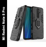 KWINE CASE Back Cover for Mi Redmi Note 8 Pro (Black, Rugged Armor, Pack of: 1)