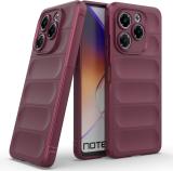 GLOBAL NOMAD Back Cover for Infinix Note 40X 5G (Maroon, 3D Case, Silicon, Pack of: 1)