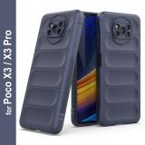 GLOBAL NOMAD Back Cover for Poco X3, Poco X3 Pro (Blue, Grip Case, Silicon, Pack of: 1)