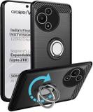 Unistuff Back Cover for Alcatel V3 Classic 5G (Black, Ring Case, Pack of: 1)