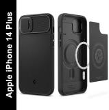 Spigen Optik Armor Magfit Back Cover for Apple iPhone 14 Plus (Black, Shock Proof, Pack of: 1)