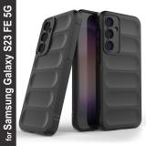 Zapcase Back Cover for Samsung Galaxy S23 FE (Black, 3D Case, Silicon, Pack of: 1)