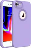 KartV Back Cover for Apple iPhone 7, Apple Iphone 8 (Purple, Camera Bump Protector, Silicon, Pack of: 1)