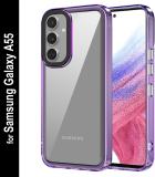 Zapcase Back Cover for Samsung Galaxy A55 5G (Purple, Grip Case, Pack of: 1)