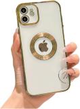 Midos Back Cover for iPhone 11, Magsafe, Lens Protection Chrome Back Cover for - iPhone 11(GOLD) (Gold, Flexible, Silicon, Pack of: 1)