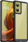 Flipkart SmartBuy Back Cover for Motorola G85 5G, Moto G85 5G (Black, Transparent, Shock Proof, Pack of: 1)