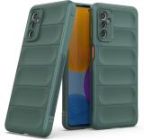 GLOBAL NOMAD Back Cover for Samsung Galaxy M52 5G (Green, Grip Case, Silicon, Pack of: 1)