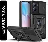 KWINE CASE Back Cover for vivo Y28s 5G (Black, Rugged Armor, Pack of: 1)