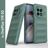 GLOBAL NOMAD Back Cover for OnePlus 11R 5G (Green, Grip Case, Silicon, Pack of: 1)