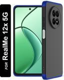 Flipkart SmartBuy Back Cover for RealMe 12x 5G (Blue, Dual Protection, Pack of: 1)