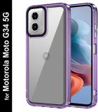 Zapcase Back Cover for Motorola Moto G34 5G (Purple, Grip Case, Pack of: 1)