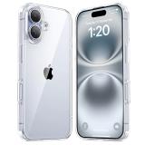 Enflamo Back Cover for Apple iPhone 16 (Transparent, Flexible, Silicon, Pack of: 1)