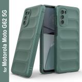 GLOBAL NOMAD Back Cover for MOTOROLA G62 (Green, Grip Case, Silicon, Pack of: 1)