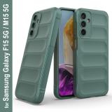 Zapcase Back Cover for Samsung Galaxy F15 5G (Green, 3D Case, Silicon, Pack of: 1)