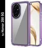 Zapcase Back Cover for Honor 200 5G (Purple, Grip Case, Pack of: 1)