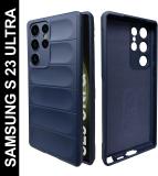 Artistque Back Cover for Samsung Galaxy S23 Ultra (Blue, Flexible, Silicon, Pack of: 1)