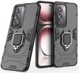 Fablue Back Cover for Oppo Reno 12 Pro 5G (Black, Dual Protection, Pack of: 1)