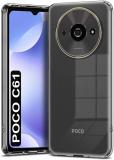 Flipkart SmartBuy Back Cover for Poco C61, Redmi A3, Redmi A3x (Transparent, Silicon)