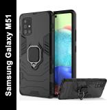 KWINE CASE Back Cover for Samsung Galaxy M51 (Black, Rugged Armor, Pack of: 1)