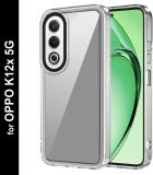 Zapcase Back Cover for OPPO K12x 5G (Transparent, Grip Case, Pack of: 1)