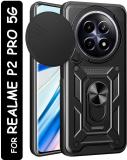 Fablue Back Cover for RealMe P2 Pro 5G (Black, Rugged Armor, Pack of: 1)