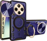 Flipkart SmartBuy Back Cover for REDMI A4 5G, POCO C75 5G (Blue, Rugged Armor, Pack of: 1)