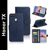 BOZTI Back Cover for Honor 7X (Blue, Dual Protection, Pack of: 1)