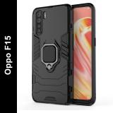 GadgetM Back Cover for Oppo F15 (Black, Camera Bump Protector, Pack of: 1)